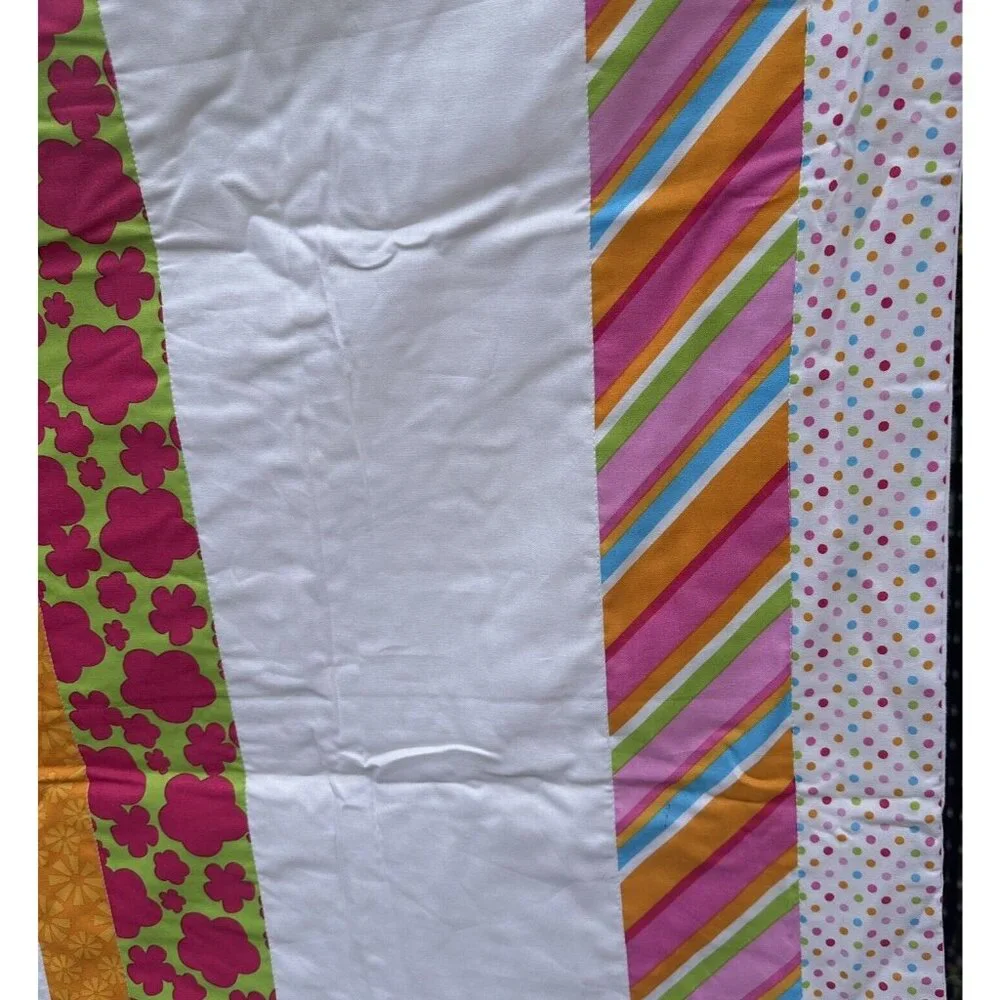 Boho Floral Baby Blanket Quilt Cotton Nursery Playmat 51” x 40” Bedding